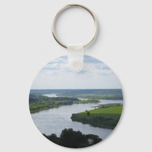 Nemunas River at Vilkija, LITHUANIA --- Keychain