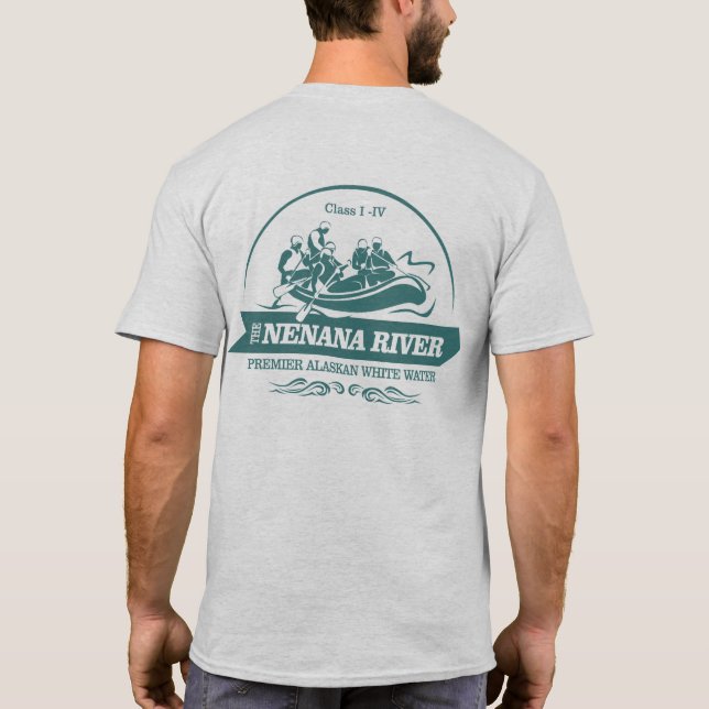 Nenana River (rafting2) T-Shirt (Back)