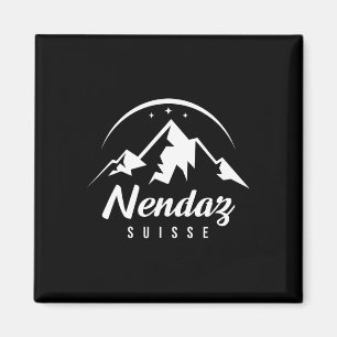 Nendaz Switzerland Ski Resort Skiing Snowboarding Magnet