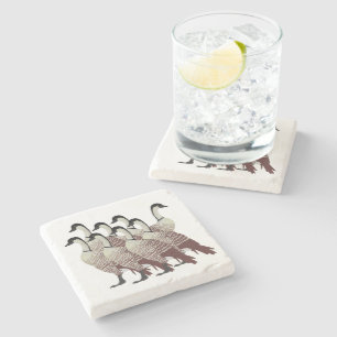Nene Geese Stone Coaster