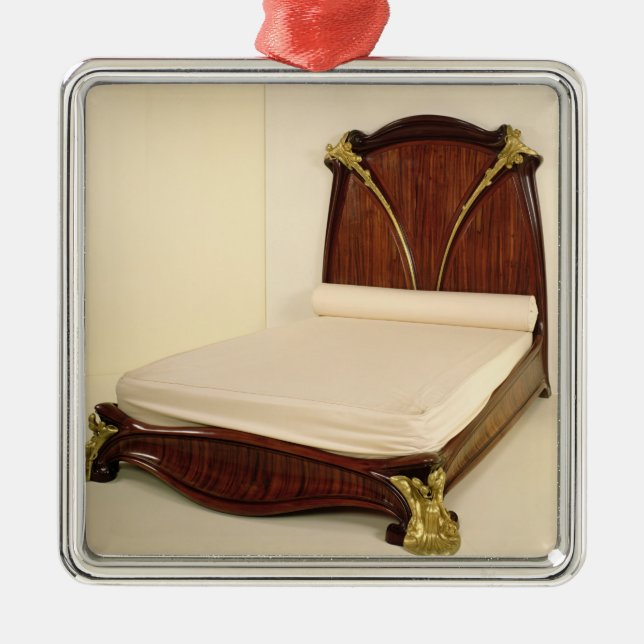 Nenuphar bed, 1905-09 metal ornament (Front)