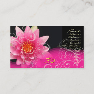 nénuphars Roses + tourbillons de nacre, om Carte d
