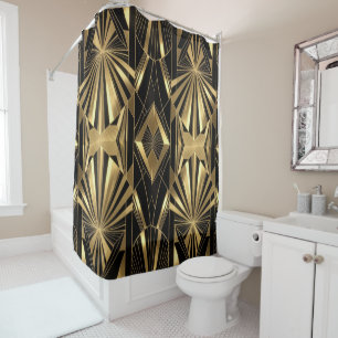Neo Art Deco Black Gold Geometric Gatsby