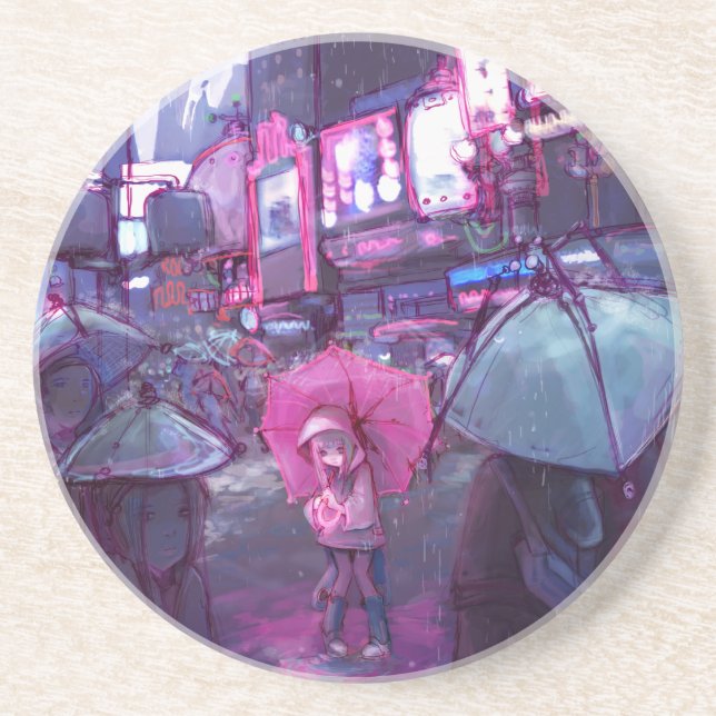 Néo- dessous de verre de New York (Devant)