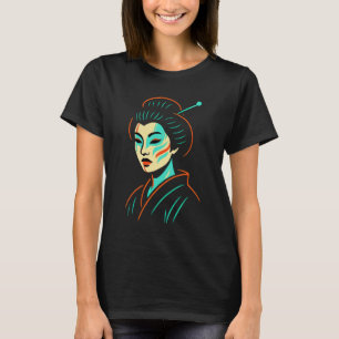 Neo Geisha Glow: Tradition Reimagined T-Shirt