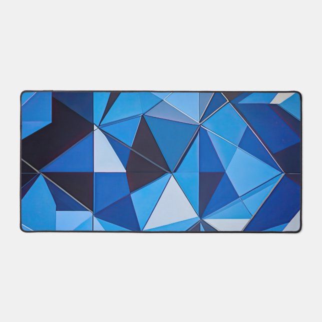 NÉO GEO TRIANGLES EN BLEU (Recto)