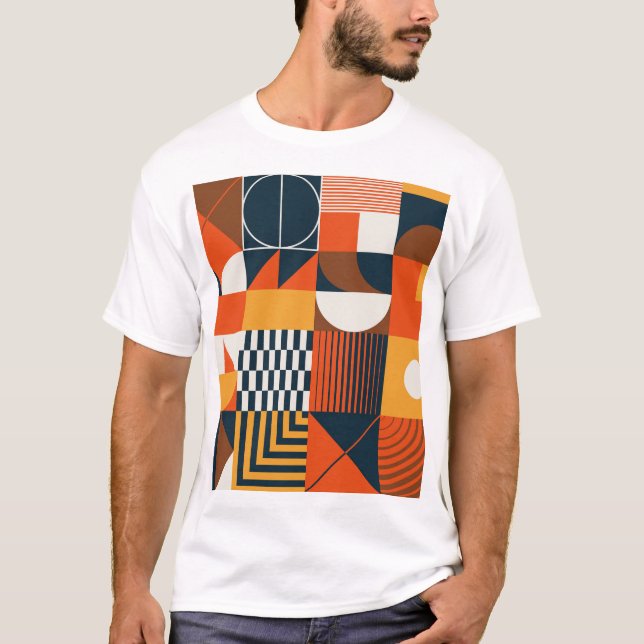 Neo geo: vintage abstract composition T-Shirt (Front)
