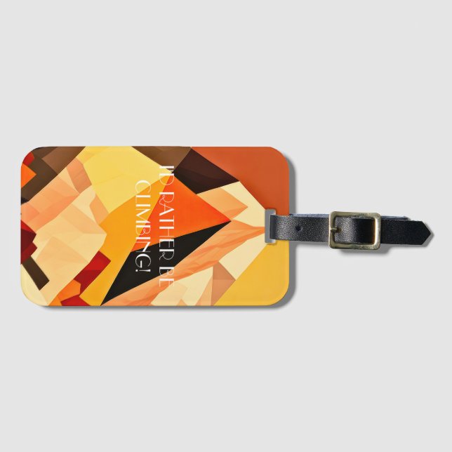 NEO- Geometric BOHO Landscape Luggage Tag (Front Horizontal)