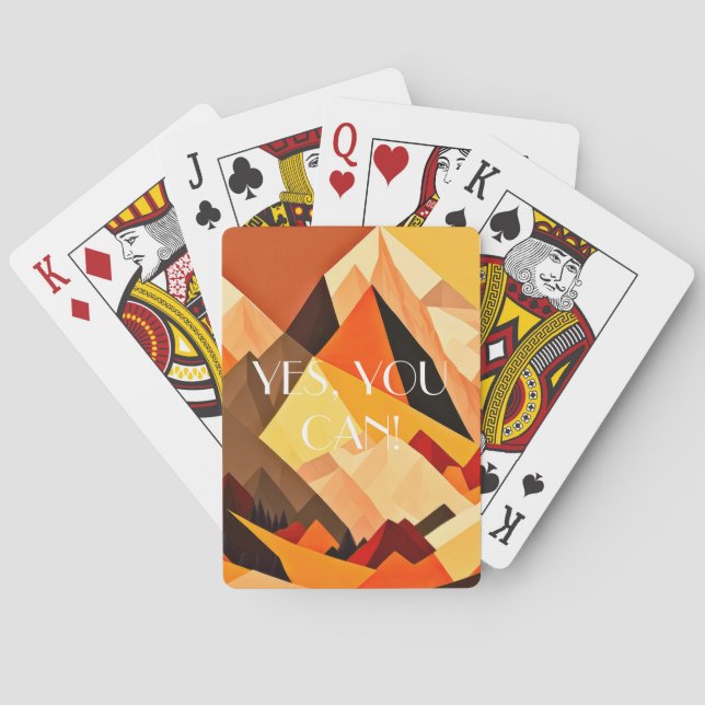 NEO- Geometric BOHO Landscape Playing Cards (Back)