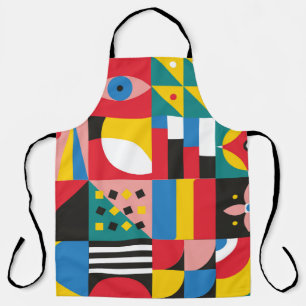 Neo Geometric Illustration. Geometric shapes and p Apron