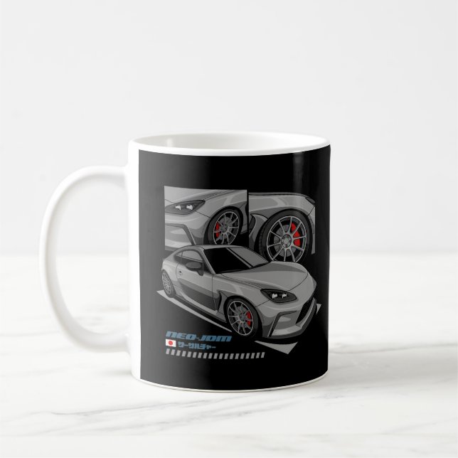 Neo-Jdm Grey 86 Car Coffee Mug (Left)