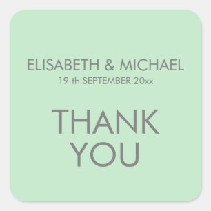 Neo mint chic simple minimalist trendy square sticker
