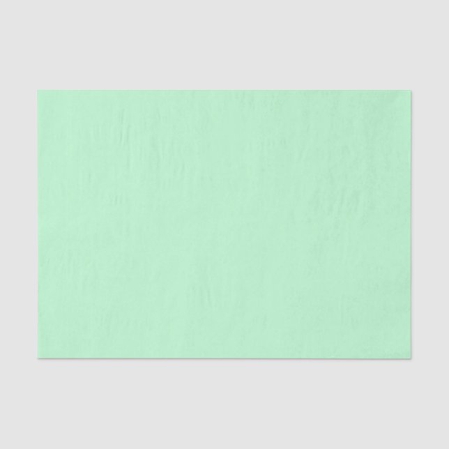 Neo Mint Green Solid Colour Tissue Paper (Front)