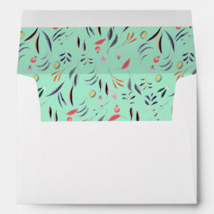 NEO MINT Personalized Floral WEDDING Scripture Envelope