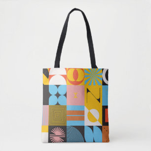 Neo-Modern Abstracts: Geometric Jazz Tote Bag