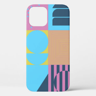 Neo Modernism artwork pattern made with abstract g iPhone 12 Case