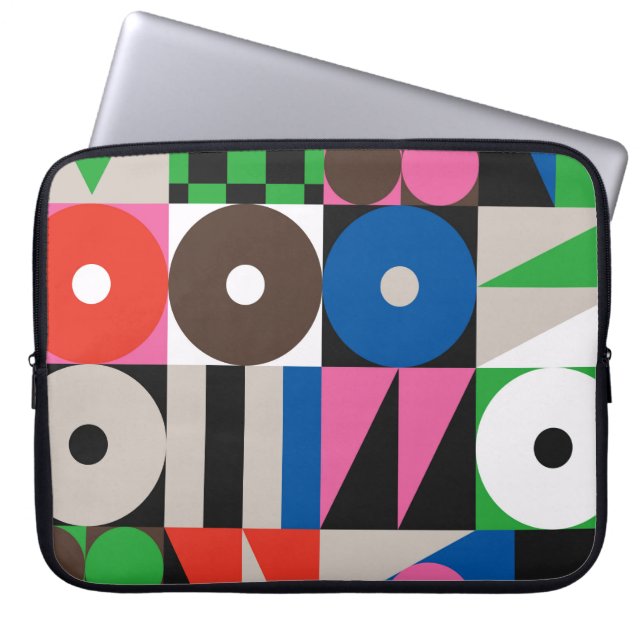 Neo Modernism artwork pattern made with abstract g Laptop Sleeve (Front)
