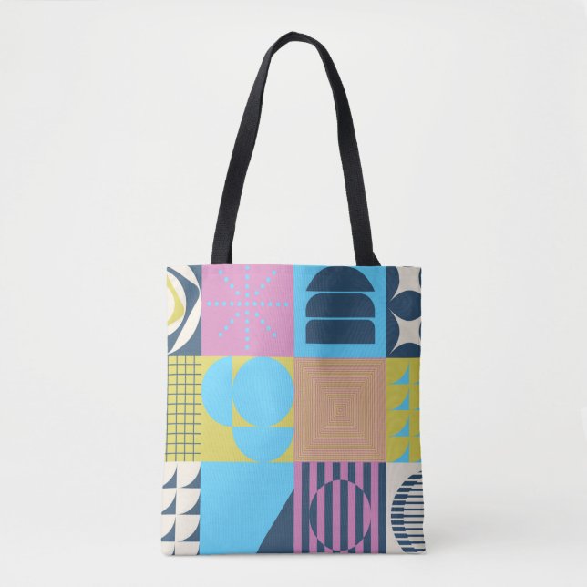 Neo Modernism artwork pattern made with abstract g Tote Bag (Front)