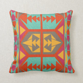 Neo Native Tribal Throw Pillow