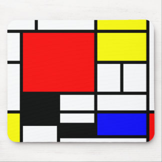 Neo-plasticism Mondrian style Mouse Pad