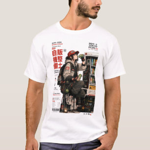 Neo Tokyo Files 004 -Anime Cyberpunk Techwear  T-Shirt