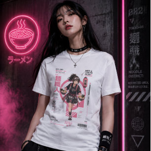 Neo Tokyo Files 008 – Noodle District   Ramen Anim Tri-Blend Shirt