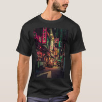 Neo Tokyo II- Japan Night Photo Premium T-Shirt