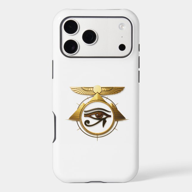 NeoAnkh 3D Eye of Horus Winged Sun Disk Symbol (Back)