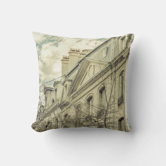 Neoclassical Style Buildings in Buenos Aires, Arge Throw Pillow (Front)