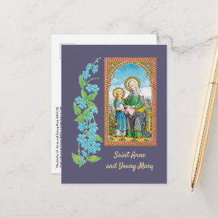 NeoGothic St. Anne and Young Mary (SAU 29) Postcard