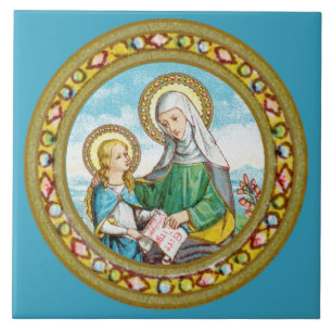 NeoGothic St. Anne and Young Mary (SAU 29) Tile