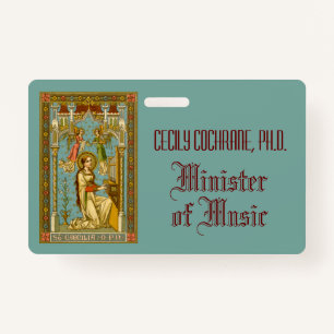 NeoGothic St. Cecilia of Rome (BNG 02) Badge