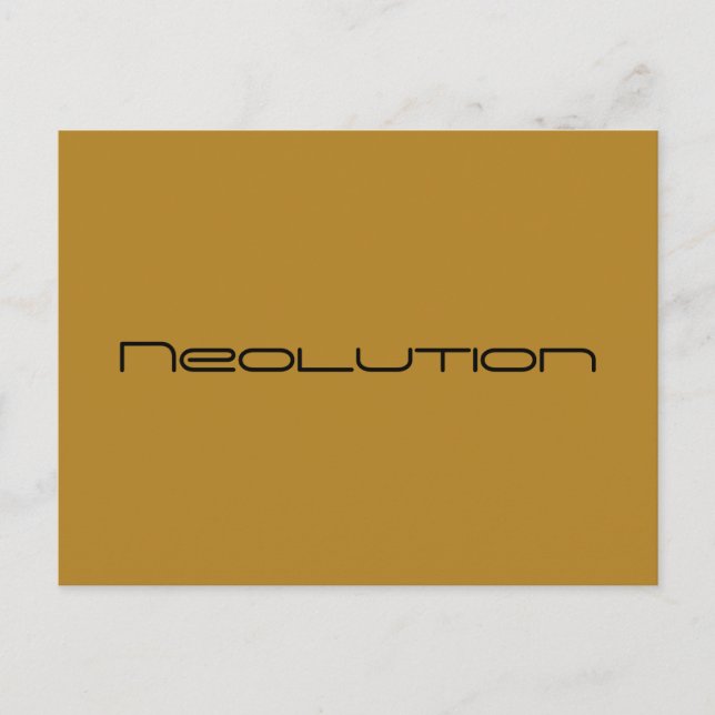 Neolution from Orphan Black, geometric font Postcard (Front)