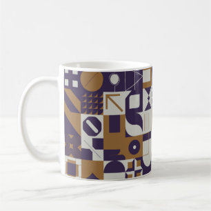 Neomodern aesthetics of brutalism design poster co coffee mug