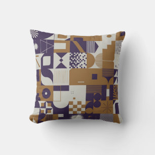 Neomodern aesthetics of brutalism design poster co throw pillow