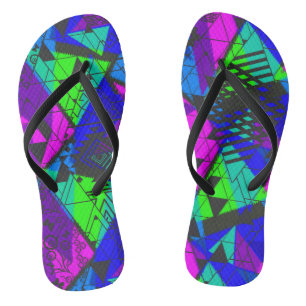 Neon abstract . flip flops