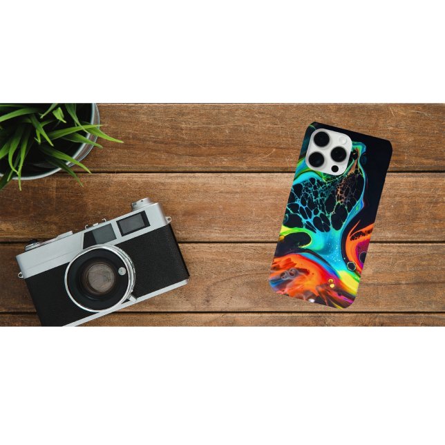 Neon Abstract Fluid Art Phone Case (Creator Uploaded)