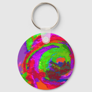 Neon Abstract Keychain