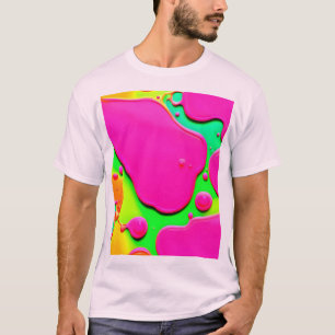 Neon Abstract Liquid Dreams T-Shirt