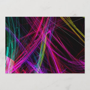 Neon Abstract Party Invitation