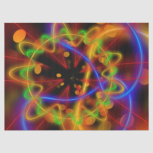 neon abstract tissue paper