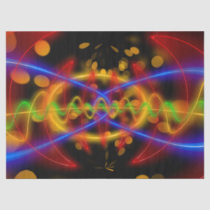 neon abstract tissue paper