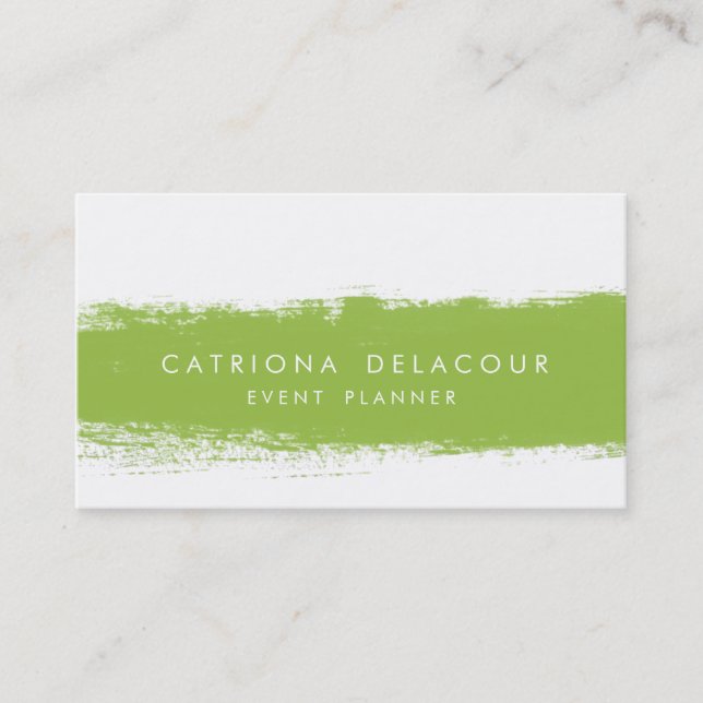 Neon Abstrait Watercolor Splash Carte de visite (Devant)