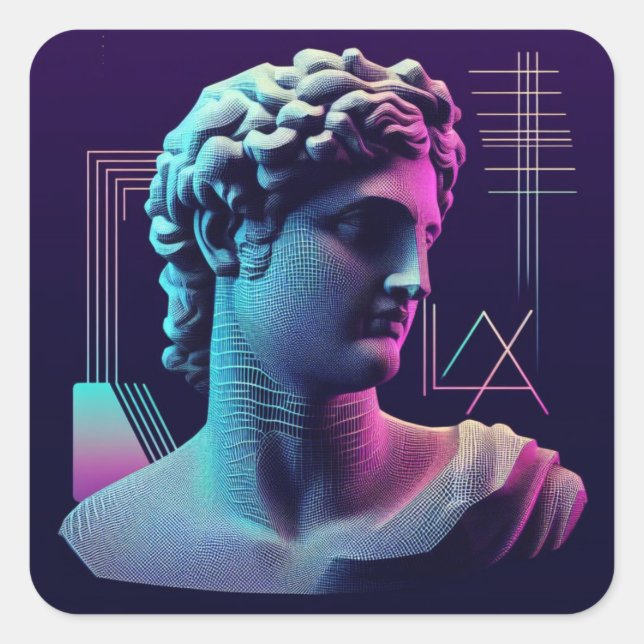 Neon Aelexis Square Sticker (Front)