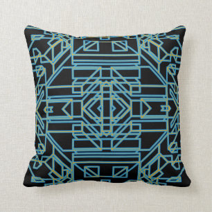 Neon Aeon 5 Throw Pillow