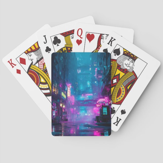Neon After Midnight Playing Cards (Back)