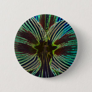 Neon Amaryllis 2 Inch Round Button