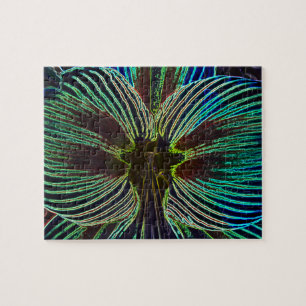 Neon Amaryllis Jigsaw Puzzle