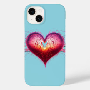 Neon Anatomical Heart iPhone / iPad case