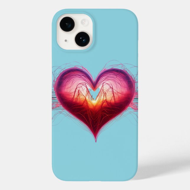 Neon Anatomical Heart iPhone / iPad case (Back)